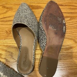 leopard print/dot madewell mules